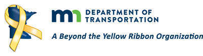 Graphic for MnDOT and Yellow Ribbon organization.